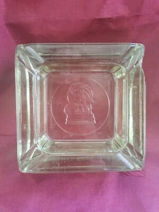 Vintage Callander Cable "All Over the World" Ice Cube Glass Advertising Ashtray - Picture 1 of 12