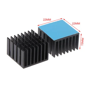 5Pcs Heatsink Radiator Cooler 22*22*15mm W/Thermal Tape For Electronic Chip I _t - Picture 1 of 14