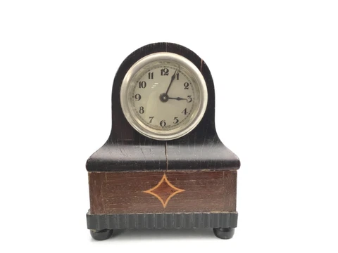 Vintage Collectible German Mauthe Musical Alarm Clock for Restoration Cover
