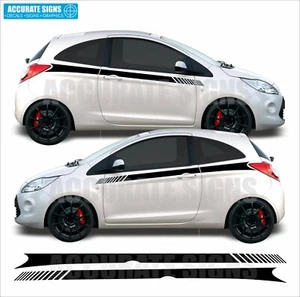 Calcomanías de vinilo a rayas para pegatinas Ford KA - Imagen 1 de 8