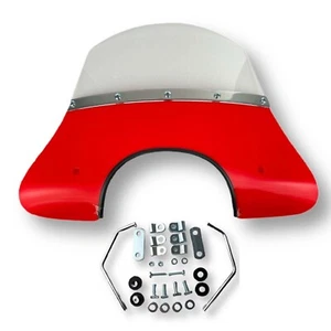 Vespa 150 Super Sprint GL SS180 MOD Style Flyscreen - Red - Picture 1 of 8