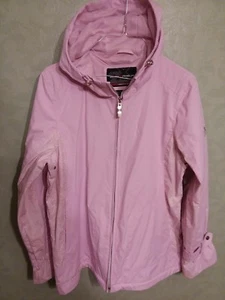 Women's Zeroxposur Pink Jacket S Floral 100% Polyester with PVC Coating EUC - Picture 1 of 10