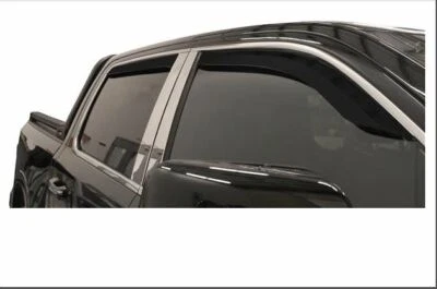 Black Trim Window Visors Rainguard 4PC.Fits Dodge Ram 1500 - Crew Cab 2019-2021 - Image 1 of 2