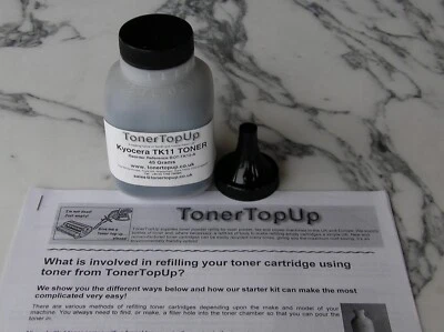 Garrafa de refil de toner compatível para recarga Kyocera FS-400 TK-11 87800704 TK11 - Imagem 1 de 2