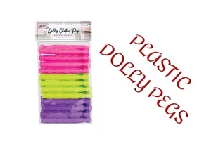 96 PCS Plastic Dolly Pegs - 10.5 cm Long - Strong and Durable - Free post - Picture 1 of 1