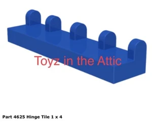 Lego 1x 4625 Blue Hinge Tile 1 x 4 Robot Command Center 6951 - Picture 1 of 1