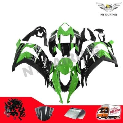 Carenado de plástico verde de inyección FT apto para Kawasaki Ninja 2016-2019 ZX10R l010 Foto 1 de 4