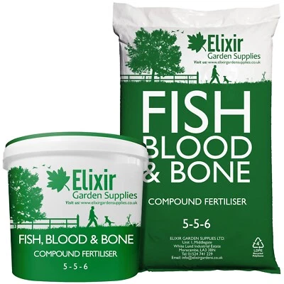 Fish, Blood & Bone Organic Fertiliser & Plant Feed | N.P.K 5-5-6 | 500g - 25kg - Image 1 of 4