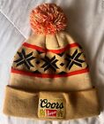 Coors Banquet Beer Beanie Winter Knit Hat Cap pom-Pom Colorado Limited