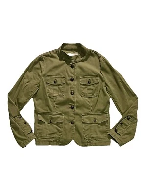 Banana Republic W Military style Green Olive Utility jacket size 8P Lightweight - Image 1 of 4