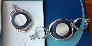 Pierre Lang Parure ciondolo e bracciale con pietra nera e bianca - Foto 1 di 1