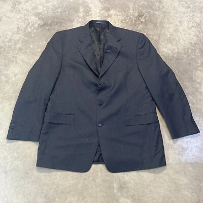 Blazer Daniel Cremieux Dillards Para Hombre 44R Lana Azul Tira Sencillo Pecho Foto 1 de 4