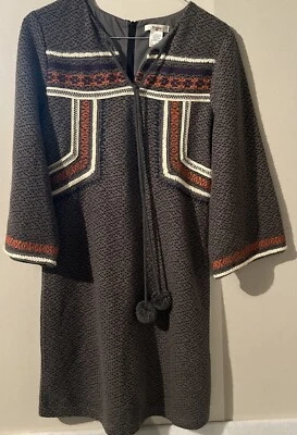 Женское вязаное платье Esley Anthropology с рукавами бохо с подкладкой на молнии - Изображение 1 из 4