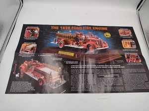ES81 Franklin Mint Precision Models 1938 Ford Fire Engine -- Poster Only --- - Picture 1 of 4