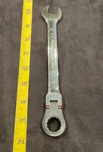 Gearwrench 5/8" Flex Head 12 Point Polished Chrome Combination Ratcheting Wrench - Picture 1 of 6