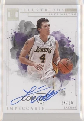 2018 Panini Impeccable Illustrious Ink Holo Silver /25 Luke Walton #IL-LWT Auto - Image 1 of 2