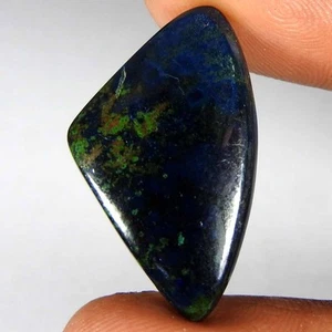 14.45 Ct Natural Blue Azurite Fancy Cabochon 27x16x3 Loose Gemstone - Picture 1 of 3