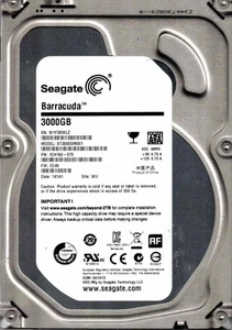 ST3000DM001, 1CH166-575, CC49, WU, SEAGATE 3TB, W1F3 - Bild 1 von 1