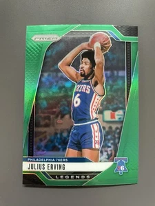 2024-25 Panini Prizm Prizms Green #292 Julius Erving - Picture 1 of 2