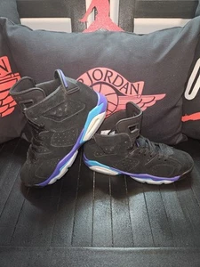 Jordan 6 Retro Aqua (GS) - Blk/Bright Concord/Aquatone - Sz 5.5Y/7W (384665-004) - Picture 1 of 10