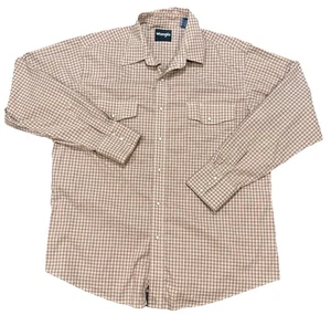 Camisa a Presión Wrangler Adulto XL Perla Roja Mezcla de Algodón - Imagen 1 de 6