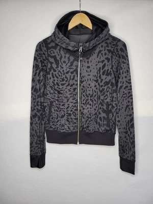 Sudadera con Capucha Lululemon Namaskar Para Mujer Talla 6 Pequeña Animal Remolino Carbón Profundo Negro Luon Foto 1 de 4