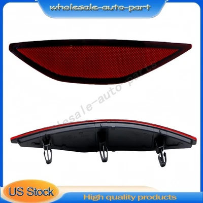 Dark Red Lens Rear Bumper Reflector Lenses For Volkswagen Golf 2017-2015 Foto 1 de 4