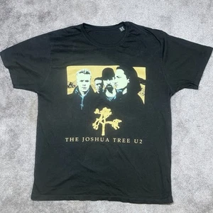 U2 The Joshua Tree Album Tour Grafik T-Shirt Erwachsene Größe XL schwarz gelb - Bild 1 von 5