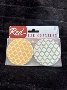 Auto Untersetzer Set von P. Graham Dunn blau und gelb - Bild 1 von 2