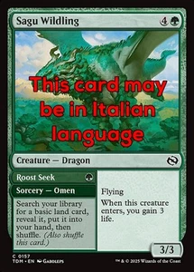 MTG SAGU WILDLING FOIL EXC - SELVAGGIDE DI SAGU 157 - TDM - MAGIC - Picture 1 of 1