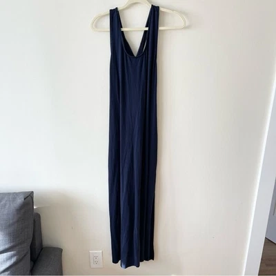 Karen Kane Cara Crossback Maxi Dress Woman size XL Navy Blue Stretch Jersey - Image 1 of 4