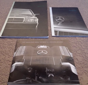91/92 MERCEDES BENZ 190E 300CE 300TE 500E 400E 500SEL 500SL 300E BROCHURE LOT X3 - Picture 1 of 8