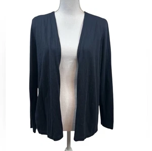 Ann Taylor Loft Damen klassische leichte offene Strickjacke marineblau Gr. MP neu mit Etikett - Bild 1 von 6