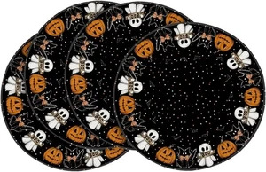 Ghost Cat Halloween round Placemats Set of 4, 14 Inch Table Mats for Party Kitch - Bild 1 von 6
