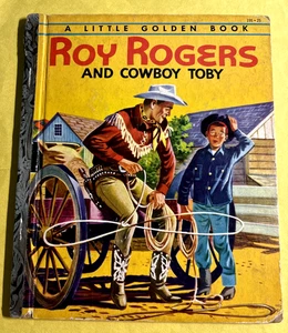 ERSTAUSGABE - Roy Rogers und Cowboy Toby Ein kleines goldenes Buch 1954 - Bild 1 von 5