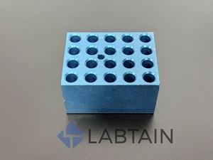 Aluminium 20 Plätze Trockenbad Heizblock - 11 mm Innendurchmesser Löcher blau - Bild 1 von 5