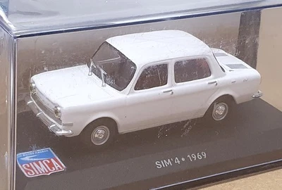 Altaya 1/43 Scale Diecast 71025H - 1969 Simca Sim' 4 - White - Image 1 of 4