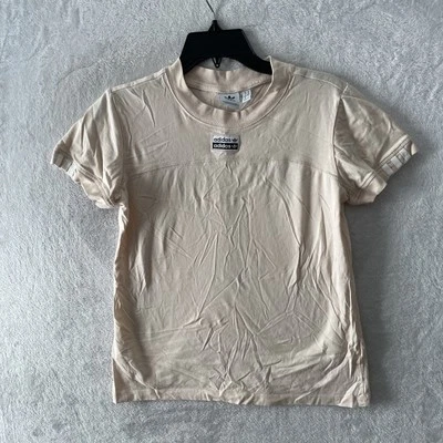 Adidas Mujer Camiseta Rosa Mediana Geométrica Manga Corta Cuello Redondo Pullover Foto 1 de 4