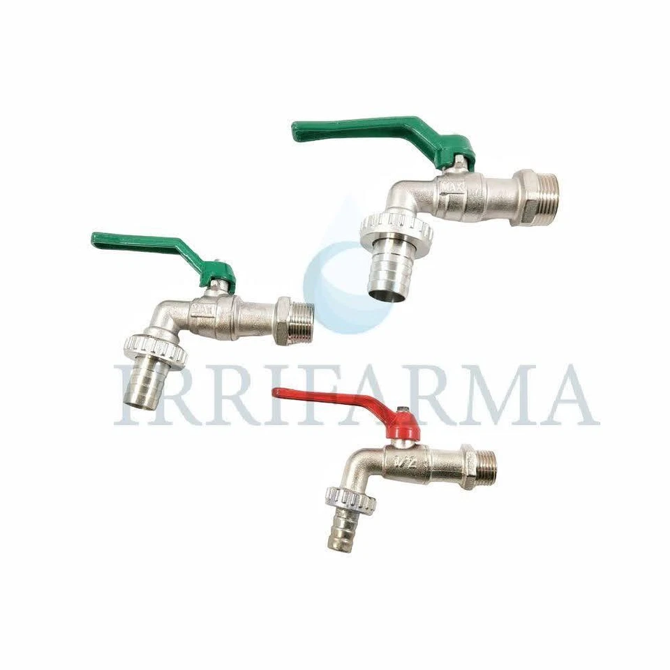 Rubinetto giardino 1 pollice a sfera 1 2 3/4" per esterno giardinaggio fontana - Immagine 1 di 4