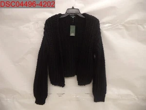 Cardigan aperto Wild Fable donna nero lavorato a maglia grossa, taglia XS 195994742996 - Foto 1 di 7