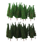 100x Green Pagoda Trees Models 1/100 6.5cm/2.56" for Railroad