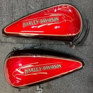 Harley Davidson Genuino OEM Tanque de Gas Evo Softail Rojo #3461 - Imagen 1 de 10
