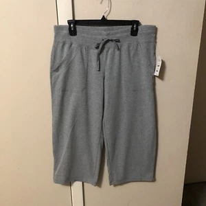 NWT Danskin Now Loose Fit Capri Cropped Active Pants Sz L (12-14) - Picture 1 of 7
