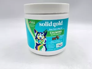 Solid Gold Calming Chews Dogs Soothing Snacks Stress Dog Anxiety Relief 120 Ct - Picture 1 of 11
