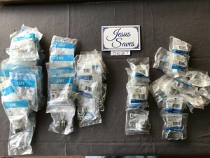 Lot of 60+ Packs Electrical Items Steel City Connectors Straps Hangers 0627 - Picture 1 of 1