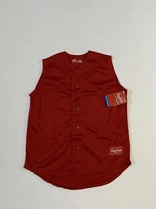 Rawlings Blank Red Mesh Vest Jersey size Youth XL - Picture 1 of 5