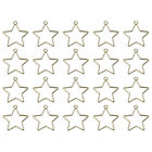 20pcs Open Bezels, Pentagram Resin Bezels Pendants Star, Bronze