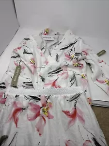 Peck & Peck Women’s Size L Pink Spring Fever Matching Jacket & Skirt Set NWT - Picture 1 of 24