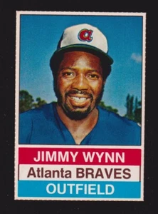 Hostess #129 1976 Jimmy Wynn Atlanta Braves (Líneas completas) casi nuevo A - Imagen 1 de 2