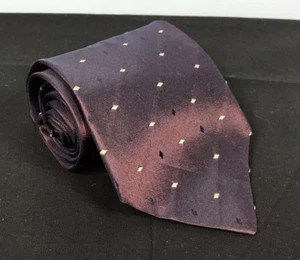 Mens Enrico Venturi Italy 4”/58” Dark Maroon Red Color Shift + Diamond Silk Tie  - Picture 1 of 7